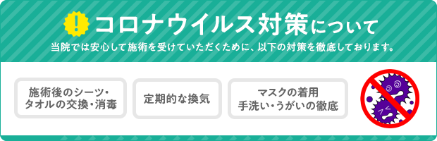 コロナウイルス対応について